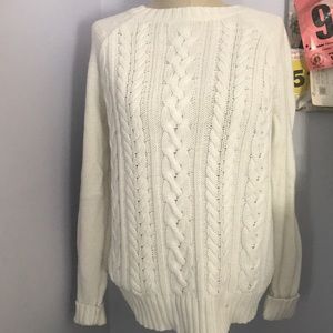 Cable knit sweater